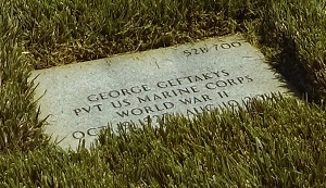 George's headstone